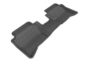 Kia Rio Floor Mats - Rear - 3D MAXpider - KAGU Series - Black - `14-`17 Kia Rio Floor Mats - Rear - 3D MAXpider - KAGU Series - Black - `14-`17